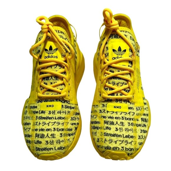 adidas Originals NMD_R1 V2 (LZI44) Shoes Kids size 5.5 Women's 7 Beam Yellow - Picture 2 of 14